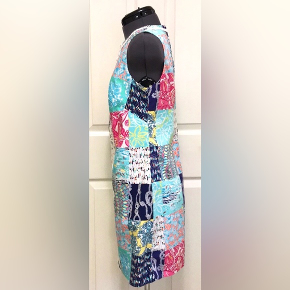 Lilly Pulitzer Worth Shift Dress Multi Sailor Patch - Picture 7 of 16